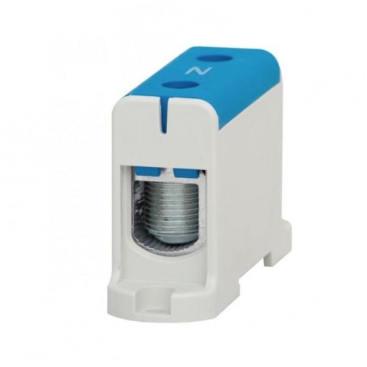 Złączka LZ 35mm2-150mm2 niebieska na szynę TH35 -zdjęcie numer 1