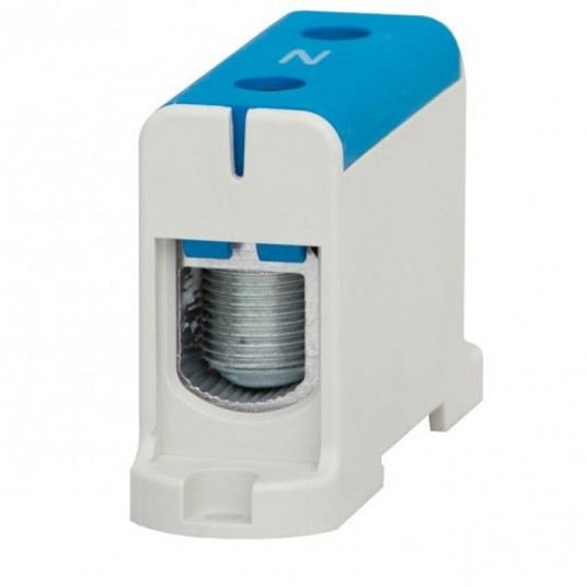 Złączka LZ 35mm2-150mm2 niebieska na szynę TH35 -zdjęcie numer 1