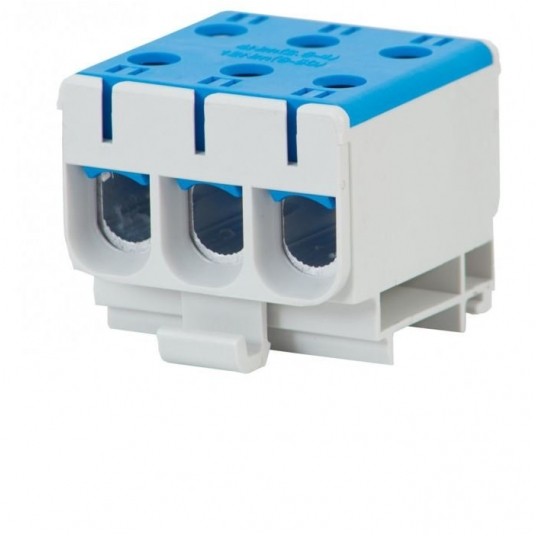 Złączka LZ 3x50/3x50mm2 niebieska na szynę TH35 -zdjęcie numer 2