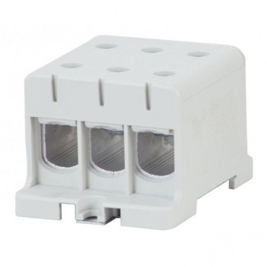 Złączka LZ 3x95/3x95mm2 szara na szynę TH35 -zdjęcie numer 1