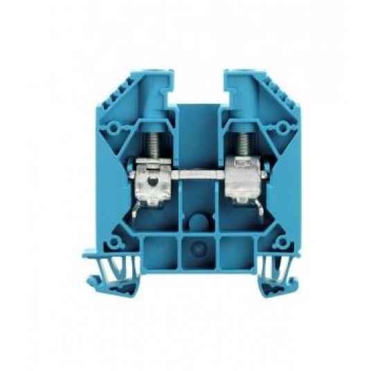 Złączka śrubowa WDU 10 BL niebieski na szynę TH35 -zdjęcie numer 1