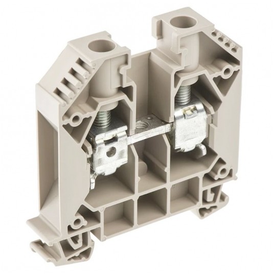 Złączka śrubowa WDU 16 beżowa na szynę TH35 -zdjęcie numer 1