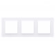 Simon10 Ramka potrójna biała -zdjęcie numer 1