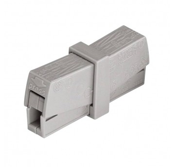 224-201 Złączka 2x0,5-2,5mm2 jasnoszara