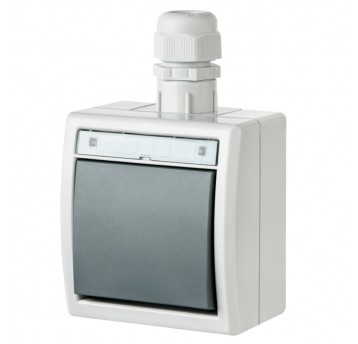 AQUANT Łącznik 1-bieg. (schodowy) natynkowy IP65