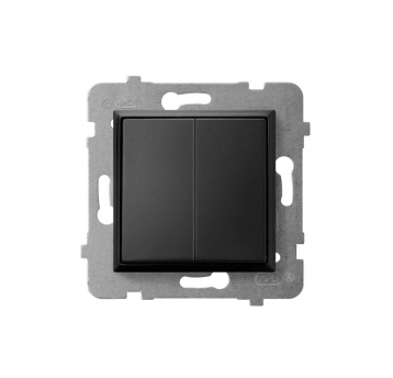 Aria Łącznik świecznikowy czarny metalik podwójny