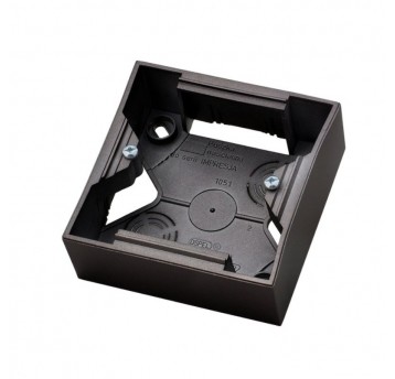 Aria Puszka instalacyjna podwójna czarny metalik