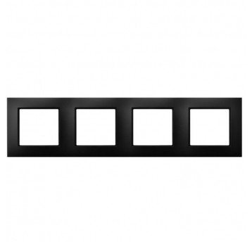 ARIA Ramka poczwórna czarny metalik