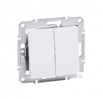 ASFORA Łącznik świecznikowy bez ramki biały