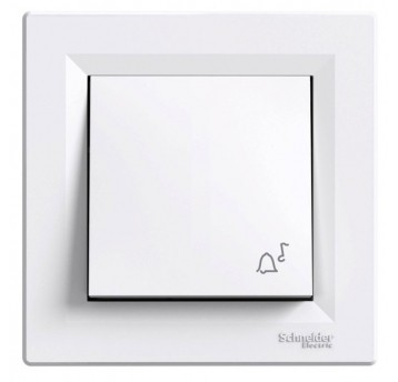 ASFORA Przycisk dzwonek biały