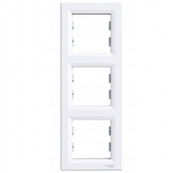 ASFORA Ramka 3-krotna pionowa BIAŁA