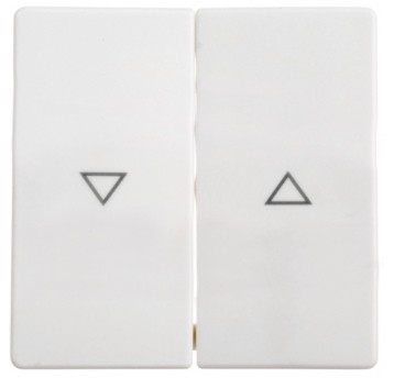 Berker/Q1 Klawisz 2-krotny z nadrukiem biały aksam