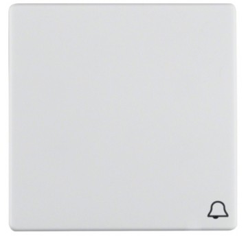 Berker/Q1 Klawisz dzwonek śnieżnobiały aksamit