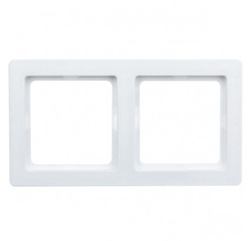 Berker/Q3 Ramka podwójna biała aksamit