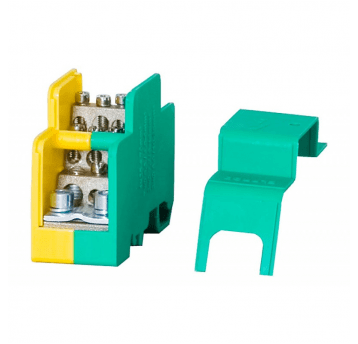 Blok rozdzielczy jednobiegunowy 160A - żółto-ziel.