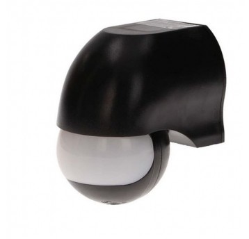 Czujnik ruchu 180st 1200W IP44 czarny ORNO