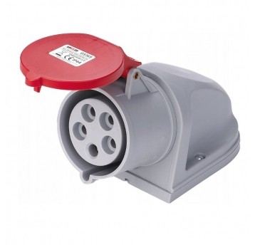 Gniazdo 3-fazowe sieciowe stałe 16A 5P 400V IP44