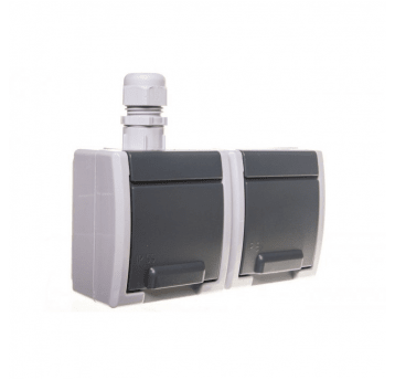 Gniazdo hermetyczne AQUANT poj. N/T 2P+Z IP65