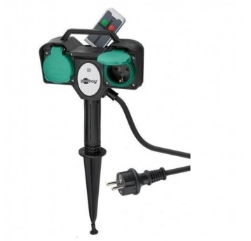 Gniazdo ogrodowe ze zdalnym sterowaniem 2x230V