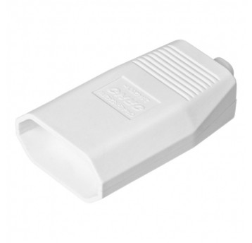 Gniazdo płaskie 230V bez uziemienia biały 2,5A