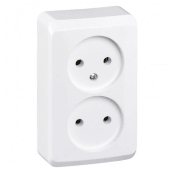 Gniazdo sieciowe PRIMA 2P+Z BIAŁE 16A IP20