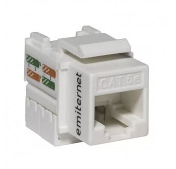 Gniazdo UTP RJ45 kat.5e keystone biały