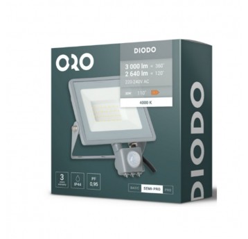 HALOGEN DIODO 20W NW PIR z czujnikiem ruchu