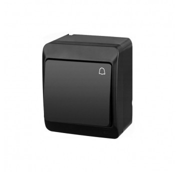 HERMES Łącznik dzwonek IP44 ŁNT-1D czarny
