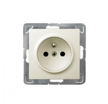 IMPRESJA Gniazdo pojedyńcze z/u ecru