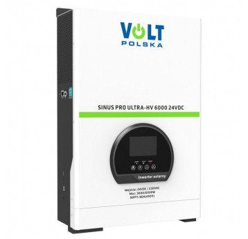 Inwerter solarny VOLT SINUS PRO ULTRA HV 6000 24V