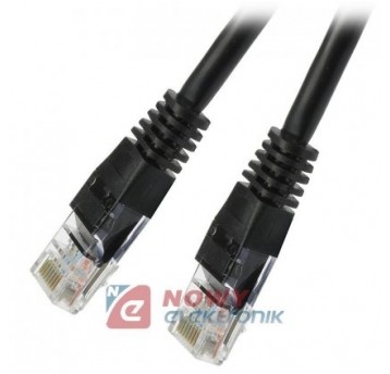 Kabel LAN kat.6 UTP 5m czarny NEPOWER Patchcord