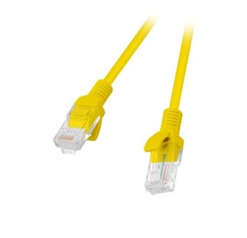 Kabel LAN kat5e 0,50m osłonka Patchcord żółty