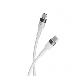 Kabel USB-C - USB-C biały 2m 100W