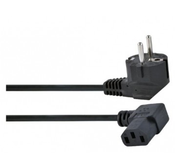 Kabel zasilający PC 1.5m komputerowy kątowy