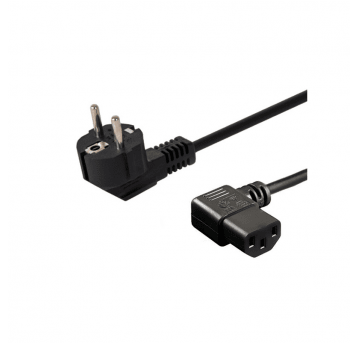 Kabel zasilający PC 1.8m komputerowy kątowy