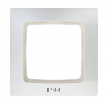 KARO Ramka pojedyńcza ecru perłowy