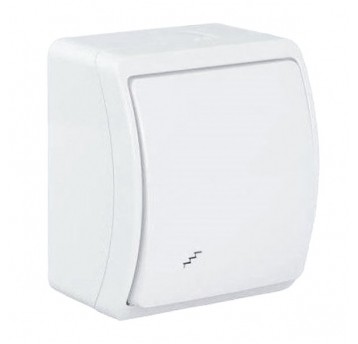 KOALA Łącznik schodowy IP44 biały n/t