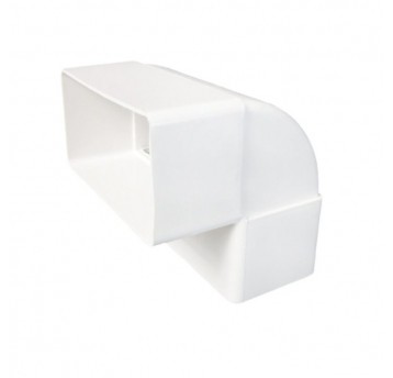 Kolanko pionowe płaskie D/KPI 110x55 do kanału tel