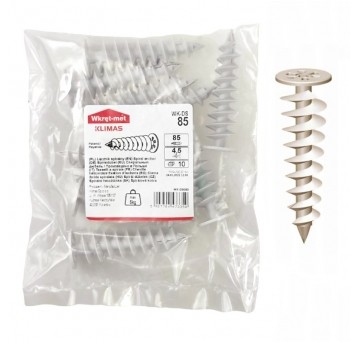 Kołek do styropianu WK-DS085 85mm, ślimak (opak)