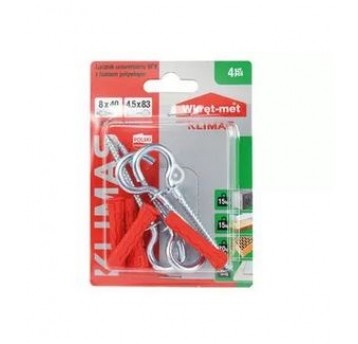 Kołek(łącz.) uniwer. z hakiem C BSFXC 8/40x83 4szt