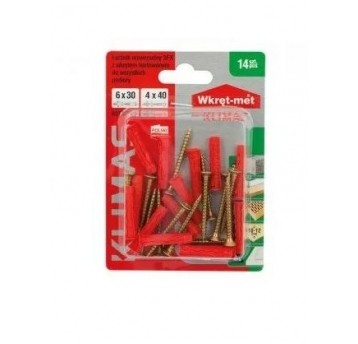 Kołek(łącz.)uniwer.z wkrętem Pz BSFXP 6/30x40 14sz