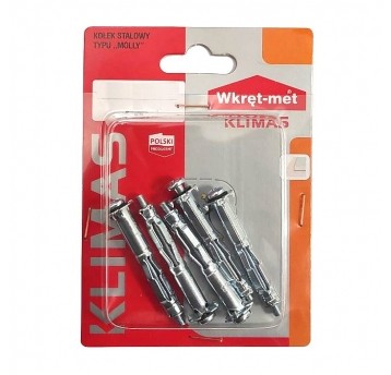 Kołek metalowy typu MOLLY BMOL 4x52 (5szt)