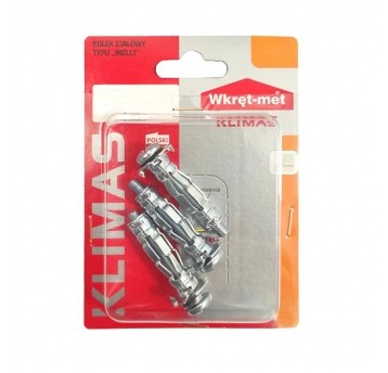 Kołek metalowy typu MOLLY BMOL 6x45 (3szt)