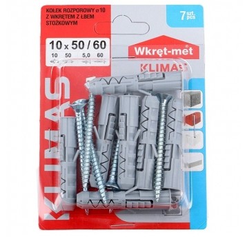 Kołek rozporowy 10x60 trój.rozpo. (7 szt)