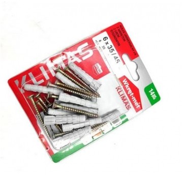 Kołek uniwersalny koł. BKW 6x45 14 szt