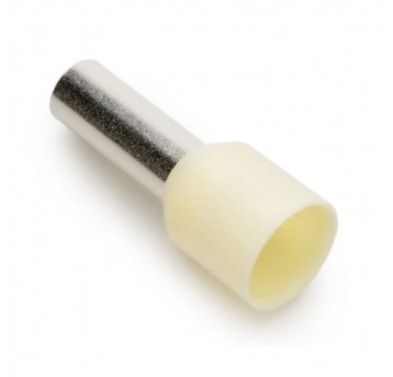 Końcówka tulejkowa izolowana HI 10/12 kość/czer.
