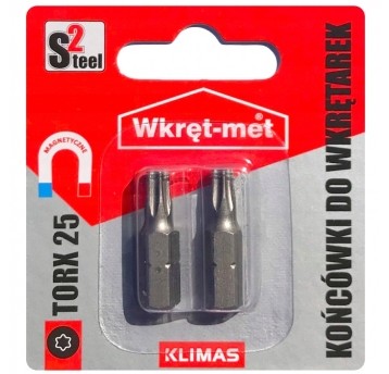 Końcówki do wkrętarki typ TORX-25 2 szt