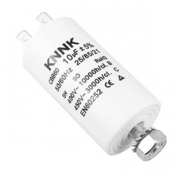 Kondensator rozruchowy 10uF 450V konektory śruba