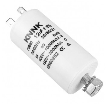 Kondensator rozruchowy 12uF 450V konektory