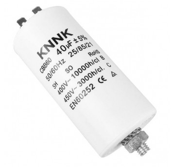 Kondensator rozruchowy 40uF 450V konektory śruba